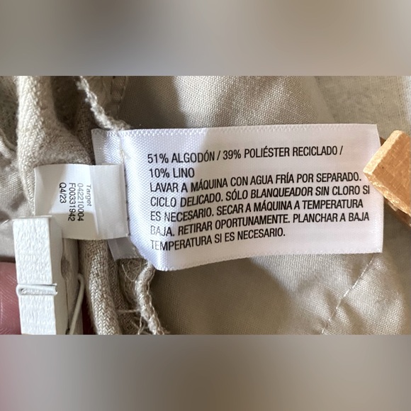 Goodfellow & Co Linen Cotton Polyester Pants Size XL Elastic Drawstring Waist - Picture 10 of 10